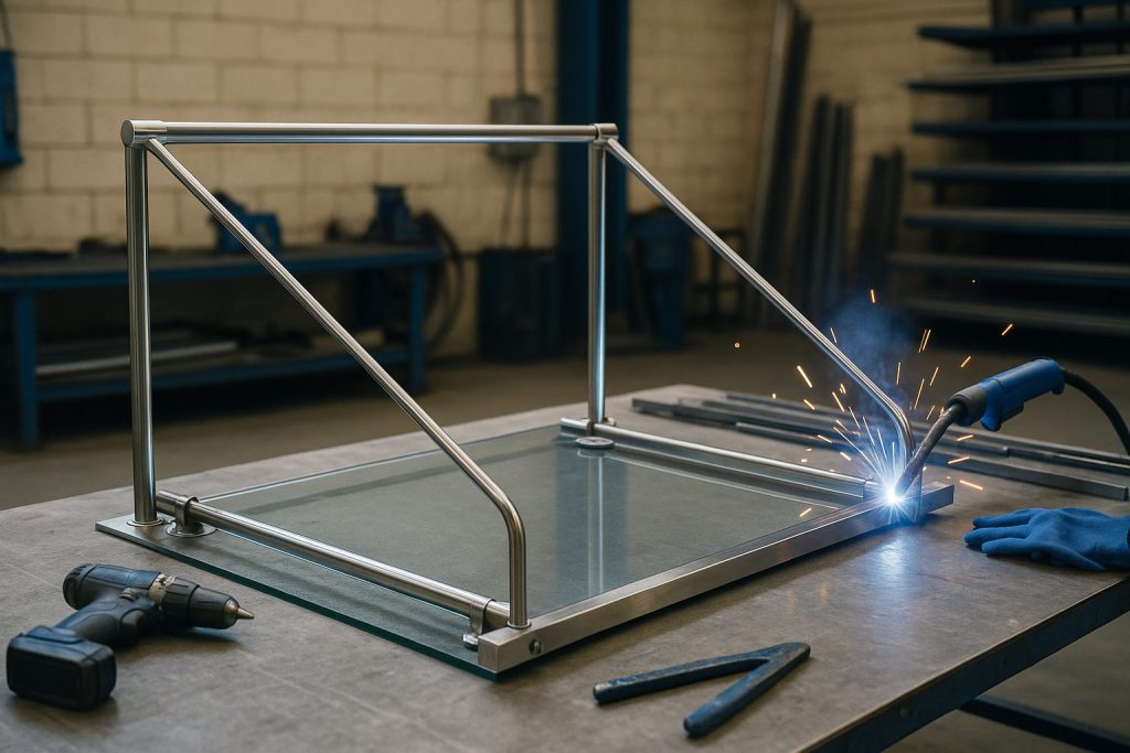 VoMo Vordach Montagen – Individuelle Fertigung und hochwertige Materialverarbeitung durch unser Produktionsteam